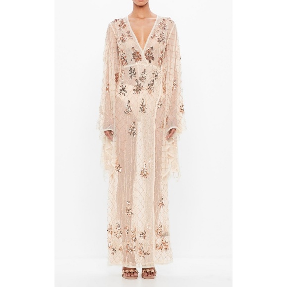 missguided peace and love kimono dress